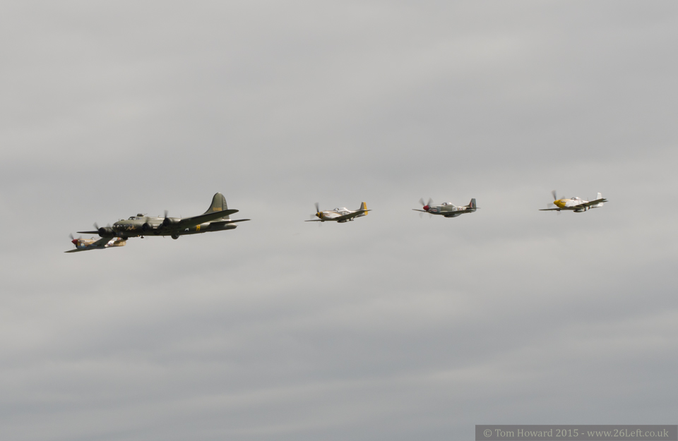 Sally B leading a formation